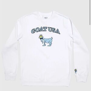 GOAT USA White Crewneck Sweatshirt